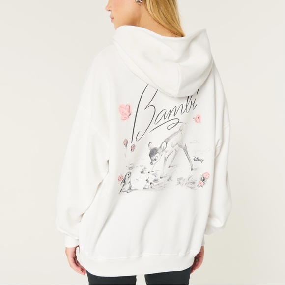 Hollister Tops - hollister bambi oversized hoodie